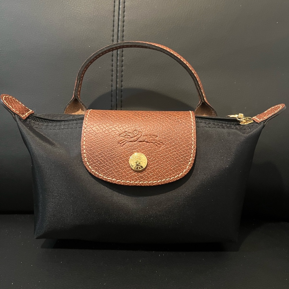 AUTHENTIC Longchamp le pliage original pouch with handle - Picture 4 of 10